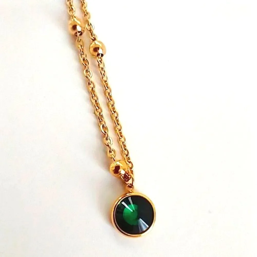 Last Chance! Green Crystal Necklace
